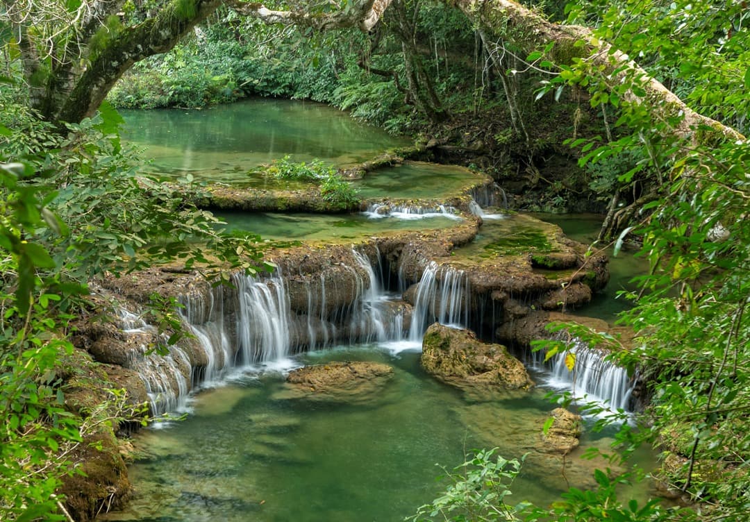 Cachoeira na Estância Mimosa em Bonito MS.